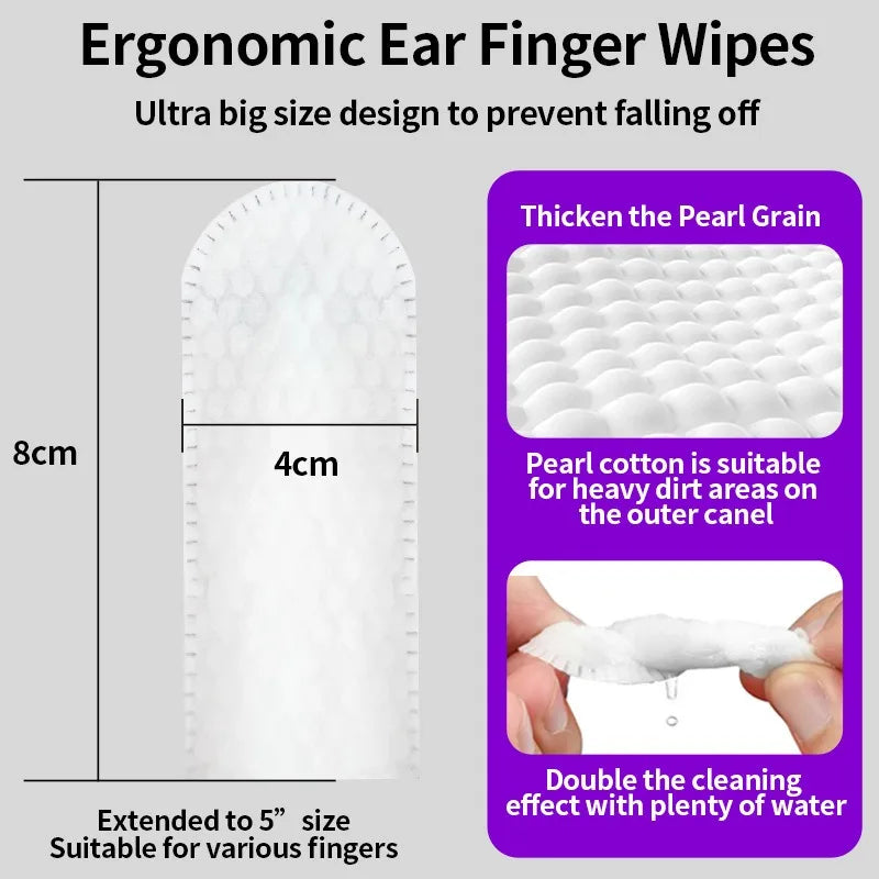 Pet Ear Cleaning Wipes & Care Fingertips