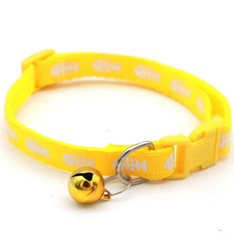 Cartoon Fish Bone Cat & Dog Collar