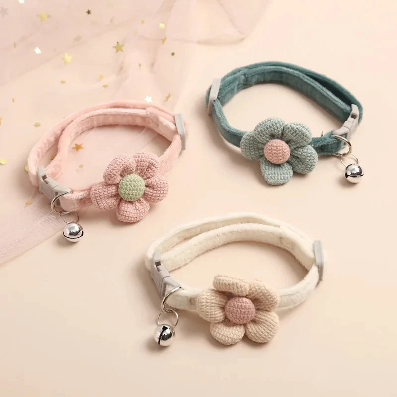 Cute Flower Cat Collar