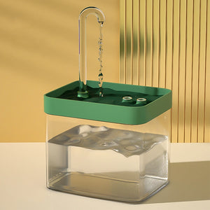 Auto Filter Transparent Water Fountain