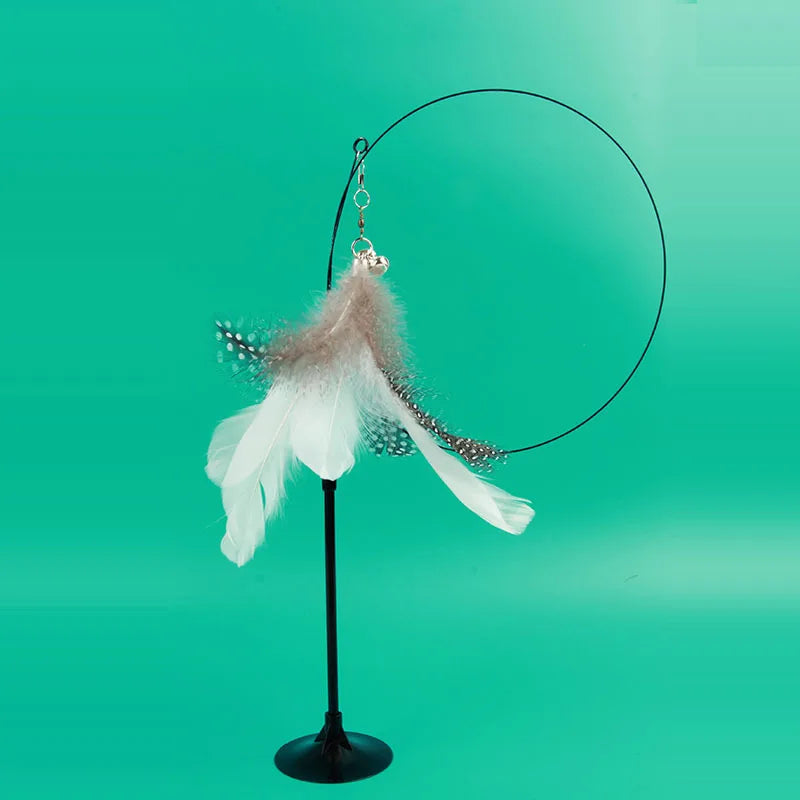 Interactive Feather Cat Toy