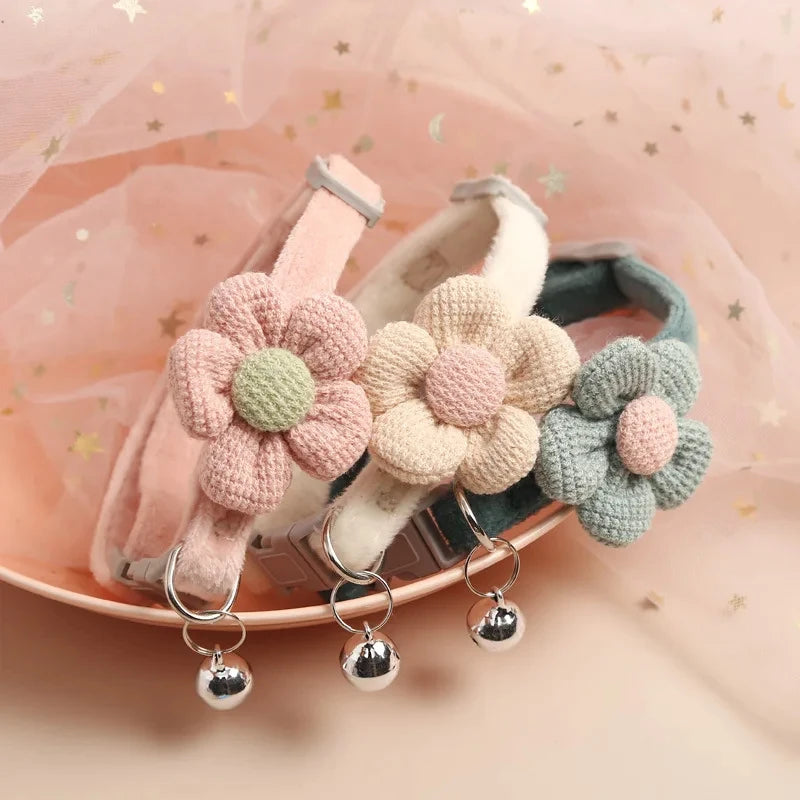 Cute Flower Cat Collar